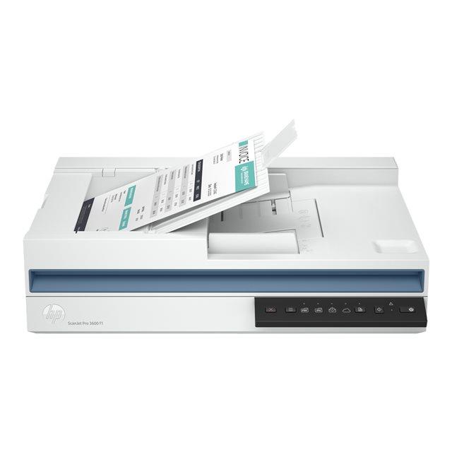 Hp scanjet pro 3600 f1 scanner  plat et chargeur automatique 1200 x 1200 dpi a4 blanc