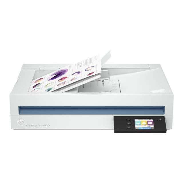 Hp scanjet enterprise flow n6600 fnw1 scanner  plat et chargeur automatique 1200 x 1200 dpi a4 blanc