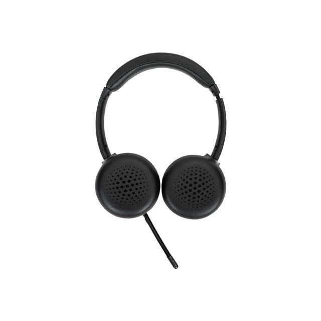 Targus AEH104GL - Micro-casque - sur-oreille - convertible - Bluetooth - sans fil, filaire - jack 3,5mm - isolation acoustique - noir