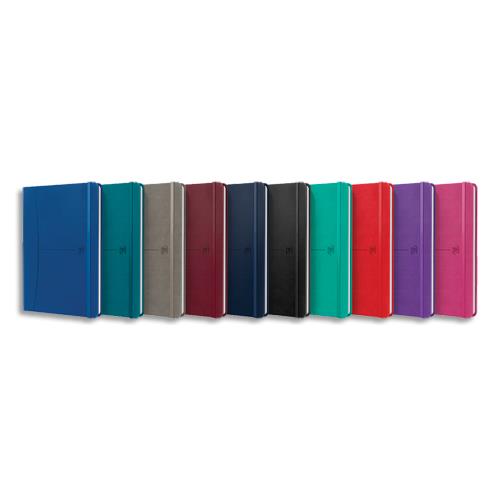 Carnet Oxford SignATURE format A5 couverture rigide brochure 160 pages lignes 7mm - Coloris assortis