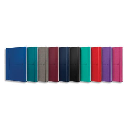 Carnet Oxford SignATURE format B5 couverture rigide brochure 160 pages lignes 7mm - Coloris assortis