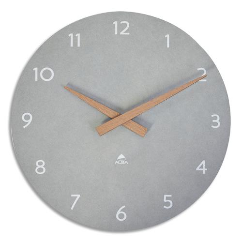 Horloge murale Alba grise nature et tendance - Diam�tre 30 cm