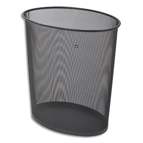 Corbeille  papier en mtal Alba Mesh 40 litres - 48x50x34 cm - Coloris noir