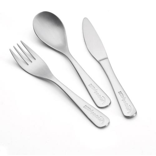 Trousse textile  couverts Maped PICNIK : cuillre, couteau et fourchette en acier inoxydable
