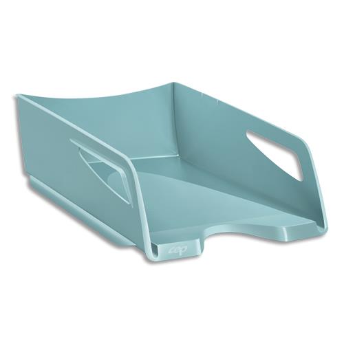 Maxi Corbeille  courrier CEP RIVIERA - Dimensions (l x h x p) : 26,5x11,5x38,7 cm - Coloris vert d'eau