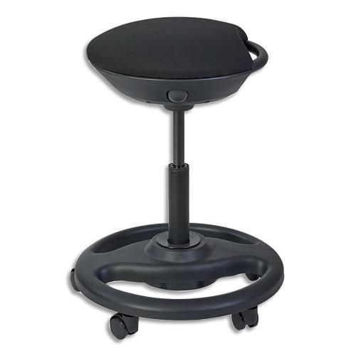 ALB TABOURET ROLLY NOIR MHROLLY N