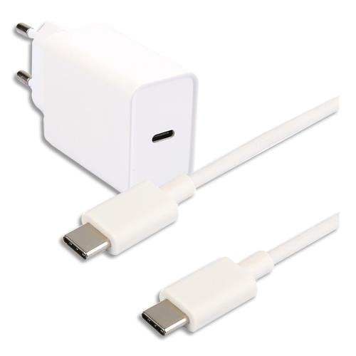 Chargeur secteur APM USB Type C + Cble Type C 1 mtre