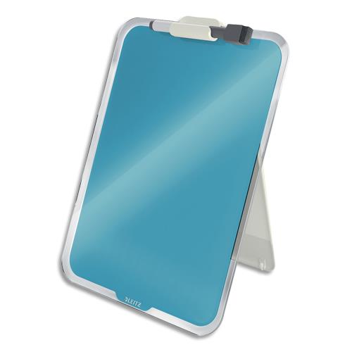 Chevalet de bureau en verre Leitz Cosy - 216x30x297 mm - bleu - 39470061