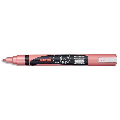 Marqueur craie Uni-Ball Chalk Marker - Pointe ogive moyenne 1,8-2,5mm - Coloris rouge m�tal