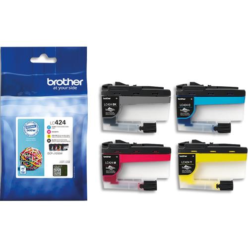 Cartouches pour imprimantes - Brother lc424val - pack de 4 cartouches d'encre transparentes