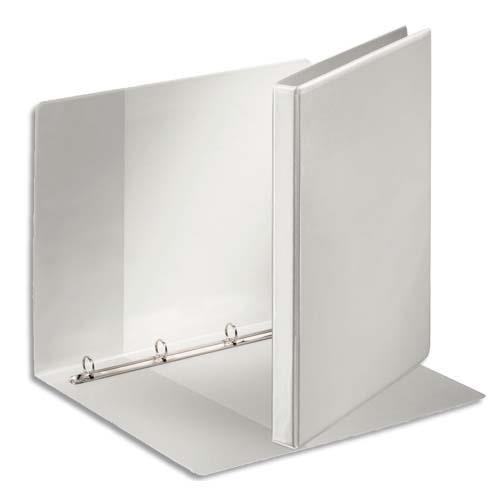 Classeur personnalisable trois faces Esselte - 4 anneaux - dos 2,9 cm - polypropyl�ne - blanc