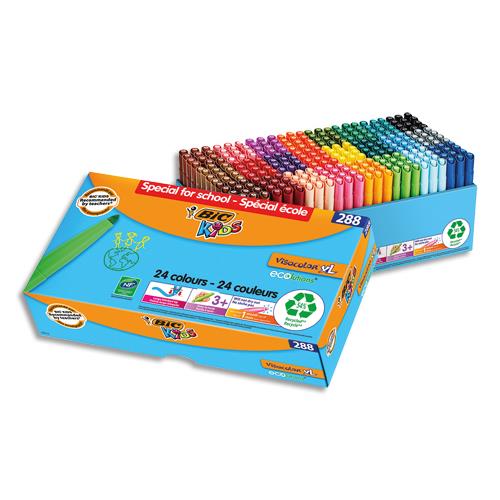 Feutres de coloriage BIC Kids Visacolor XL ECOlutions gigapack X288