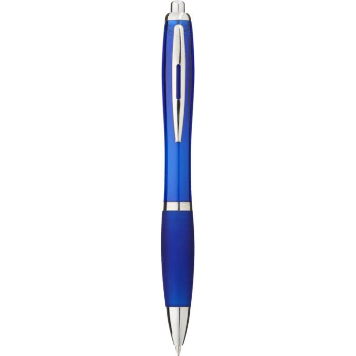 Stylo bille avec corps et grip colors personnalisable encre bleue