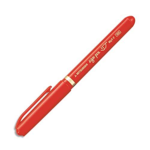 Stylo feutre Uniball Sign Pen MYT7 - pointe en nylon - trait 0.8 mm - encre  pigments rouge