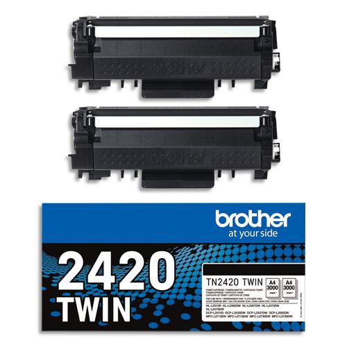 Cartouches de toner - Brother tn-2420twin cartouche de toner 2 pice(s) original