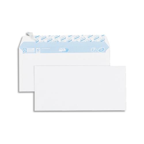 Bote de 500 enveloppes vlin GPV - Blanc - 80g - DL 110x220mm - auto-adhsives