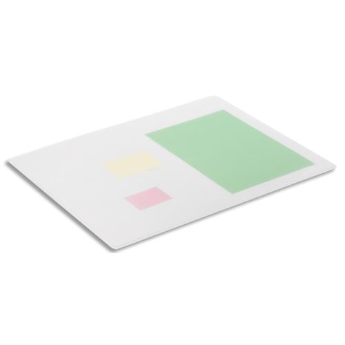 Sous-main Durable - en polypropylne - Antireflet et antidrapant - Dim (l x p) : 53 x 40 cm - Transparent