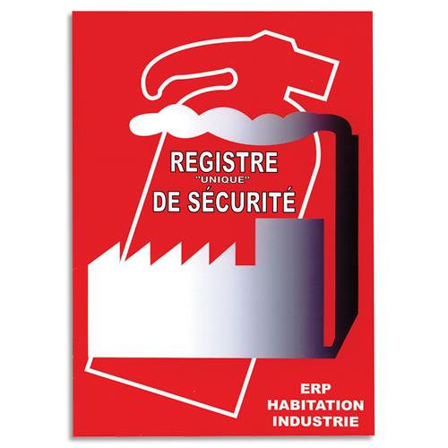 Registre de scurit Wonday - A4 - 64 pages - prsente toutes les rgles relative ERP - L30xH0,4xl21 cm