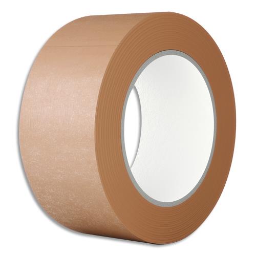 Ruban adhsif manuel brun compos d'un support en papier Kraft  - colle caoutchouc - 50mm x 50 m, 130 m