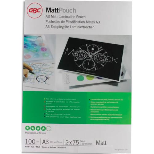 Pochettes De Plastification GBC - Lot De 100 Feuilles A4 - 2x80 Microns Brillant - Protection Documents
