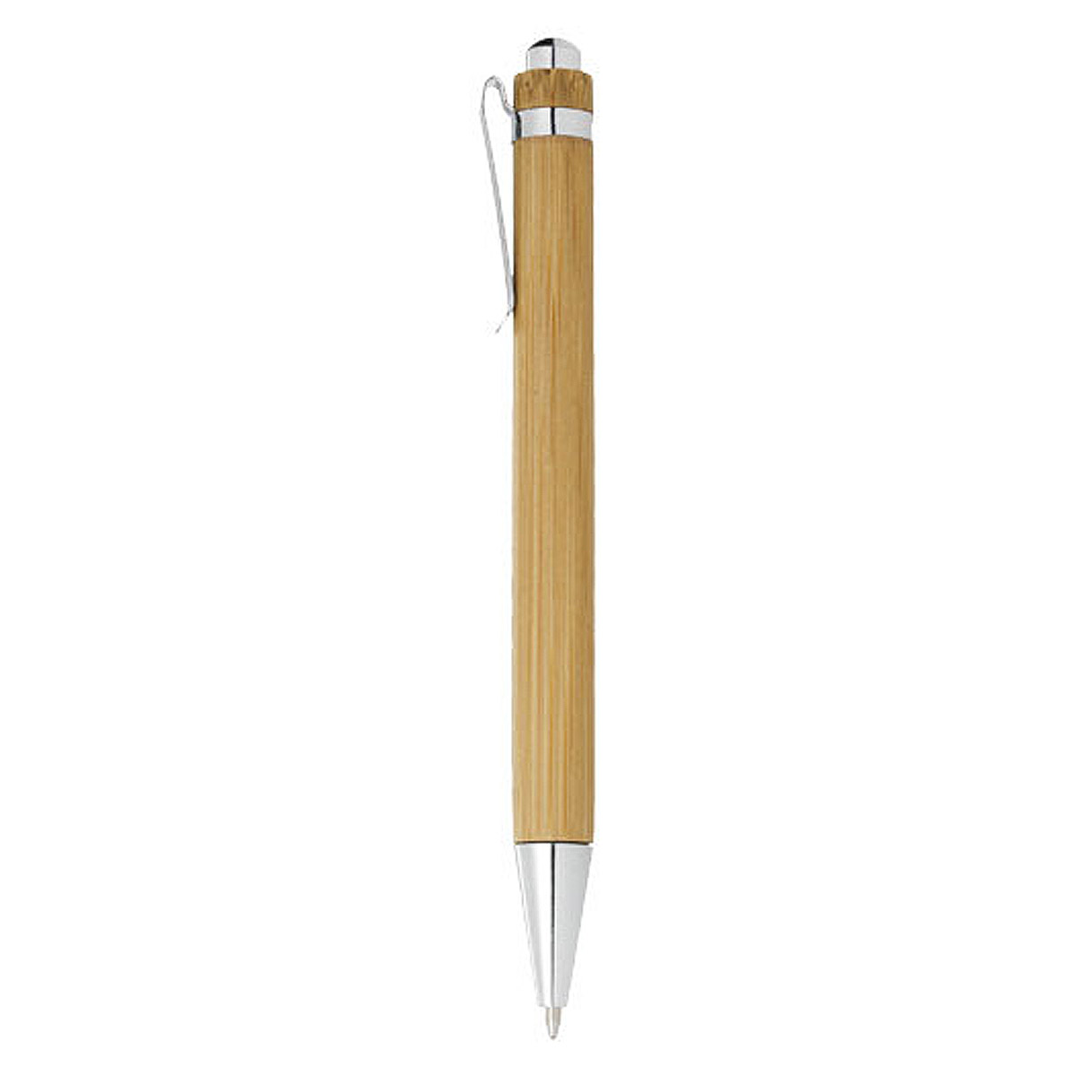Stylo bille personnalisable en bambou - Encre noire