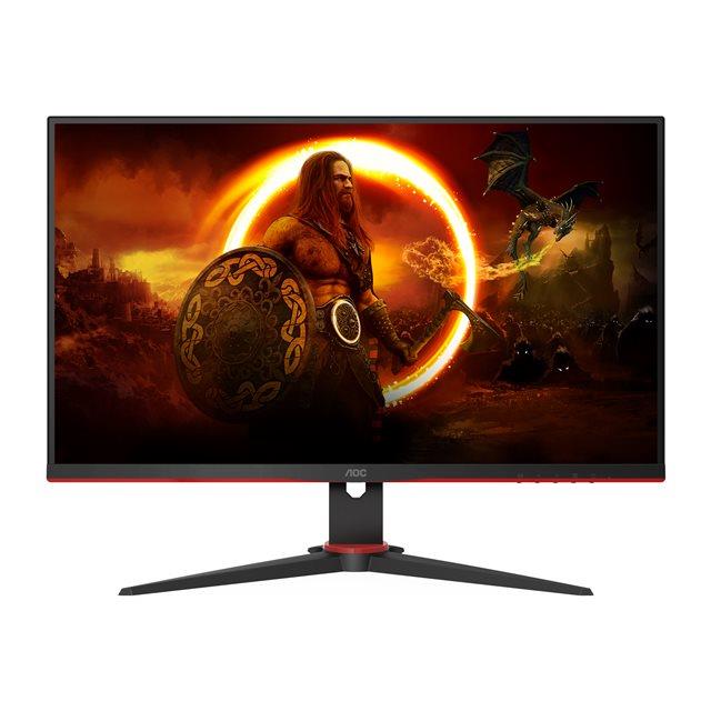 Aoc g2 q27g2e/bk cran plat de pc 68,6 cm (27") 2560 x 1440 pixels quad hd noir, rouge