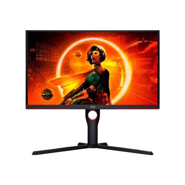 Aoc g3 25g3zm/bk cran plat de pc 62,2 cm (24.5") 1920 x 1080 pixels full hd noir, rouge