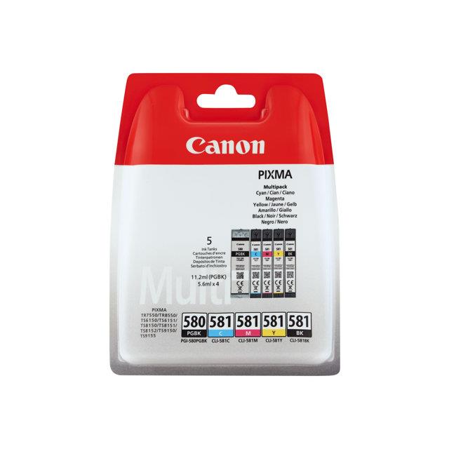 Cartouches pour imprimantes - Canon 2103c007 cartouche d'encre 4 pice(s) original noir, cyan, magenta, jaune