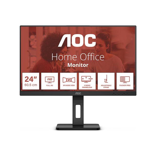 Aoc e3 24e3qaf led display 60,5 cm (23.8") 1920 x 1080 pixels full hd lcd noir