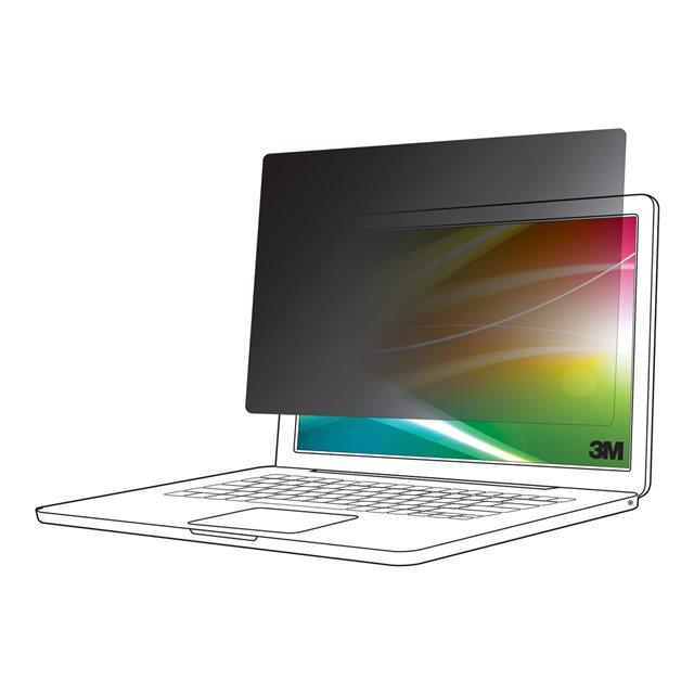 3M Bright Screen Privacy Filter BP140W9B - Filtre de confidentialit� pour ordinateur portable - amovible - retournement - 14" - noir