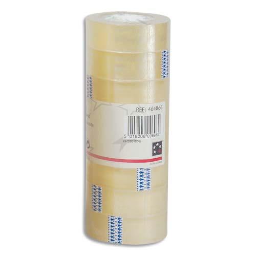 Ruban adhsif transparent 1er prix - 19 mm x 33 m - tour de 8 rubans