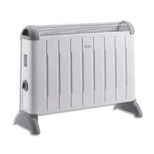 Convecteur mobile 3 puissances maxi 2000W Delonghi avec poigne - Dim. : L54,2 x H40 x P10,6cm Blanc Gris