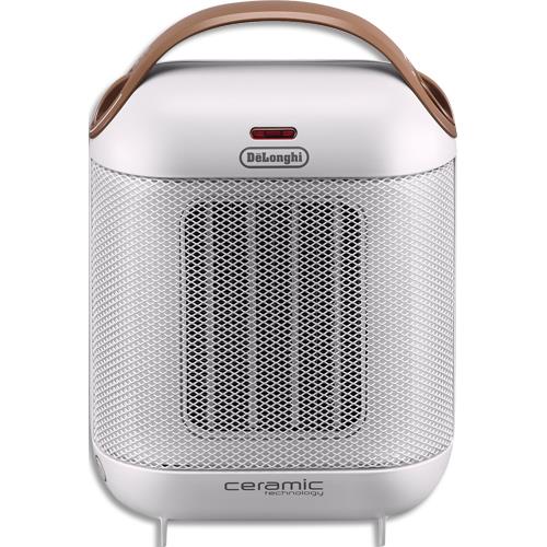 Radiateur Delonghi soufflant HFX 30C18.IW Ivoire 1800W technologie cramique L19,2 x H27 x P13,7cm