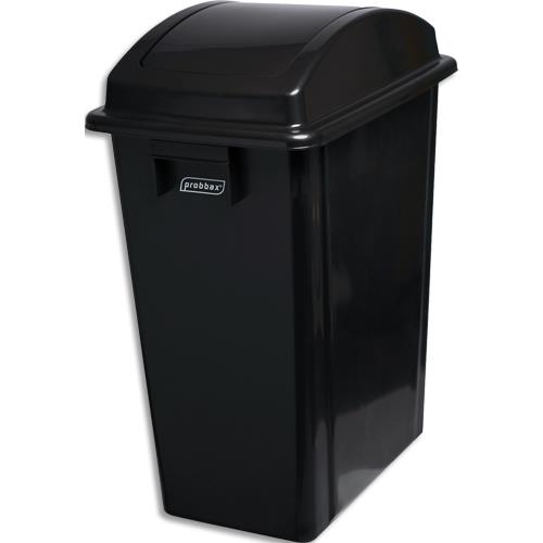 Conteneurs polyvalents Probbax pour les endroits troits, capacit de 40L, couleur noir