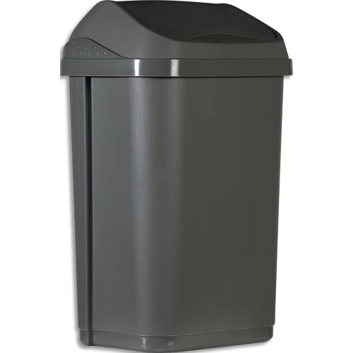 Collecteur  couvercle basculant Probbax 25L gris