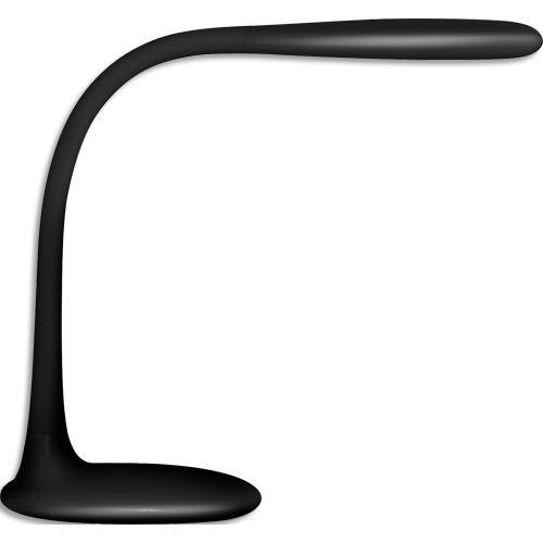 Lampe LEDS Unilux Lucy en mtal gain lastomre, hauteur 39 cm, longueur bras 37 cm. Noir