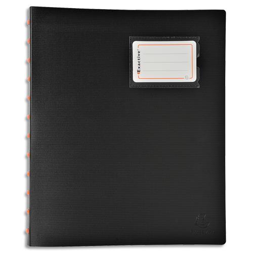 Protge-documents Exacompta Exactive 30 pochettes/60 vues en polypropylne. Coloris noir