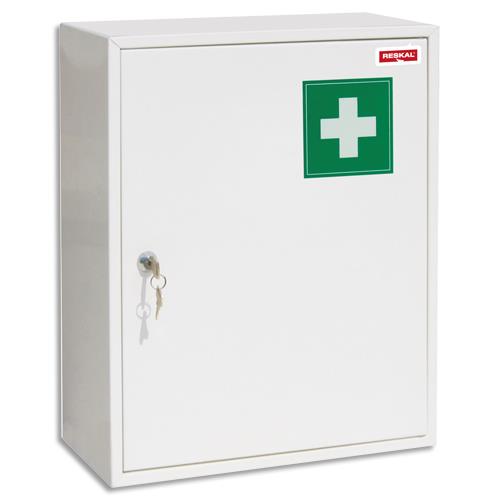 Armoire  pharmacie Wonday ouverture/fermeture serrure  cl 2 cls + fixation au mur visserie fournie