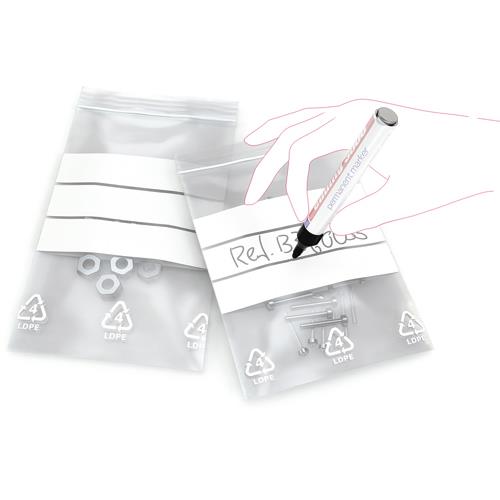 Sachet plastique  fermeture zip Transparent 50m 120 mm x 180 mm