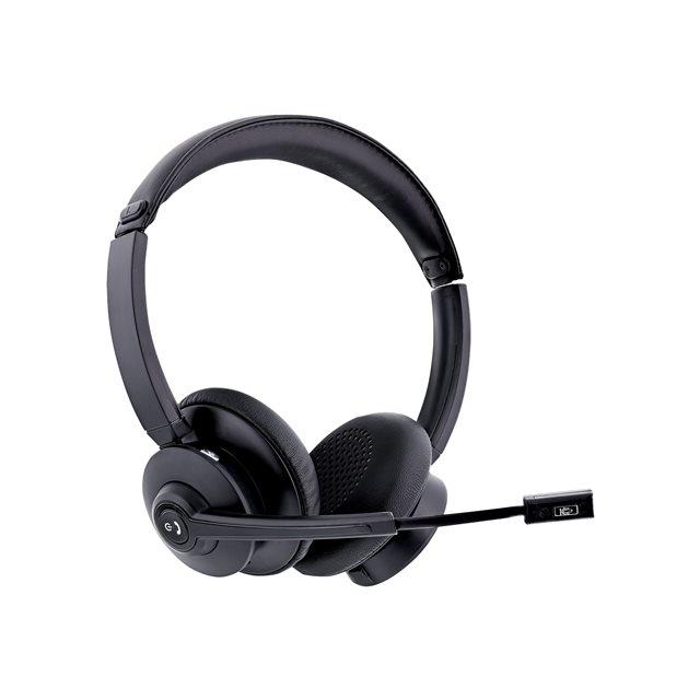 T'nB ACTIV 1000X with microphone and charging base - Micro-casque - sur-oreille - frquence/Bluetooth radio de 2,4 GHz - sans fil - noir