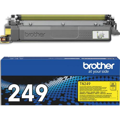 Cartouches de toner - Brother tn-249y - cartouche de toner trs haute capacit originale - jaune