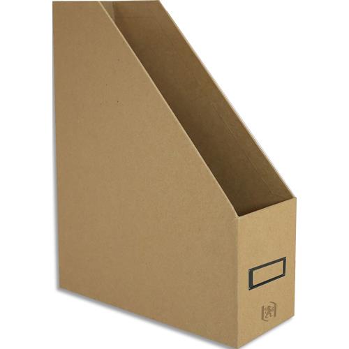 Porte-revues Oxford Savana A4+ en carton recycl, dimensions (hxp): 26,5x35 cm, dos 6 cm, coloris kraft