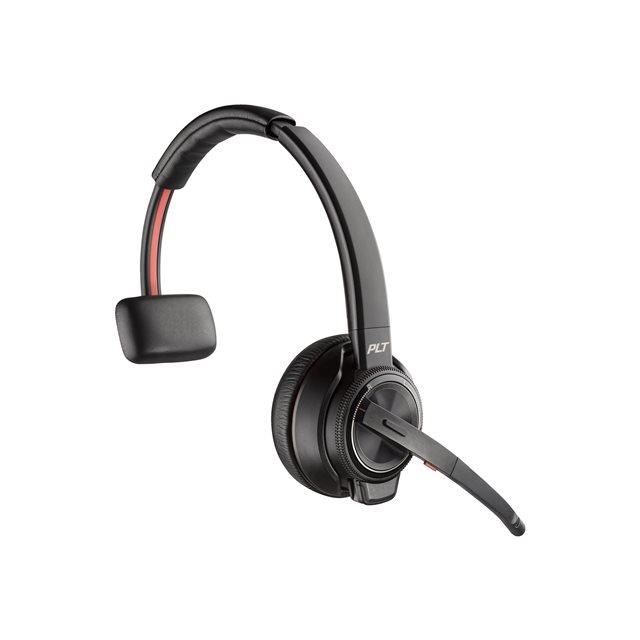 Poly Savi 8210-M - Savi 8200 series - micro-casque - sur-oreille - DECT / Bluetooth - sans fil - noir - certifi Zoom, Certifi pour Microsoft Teams