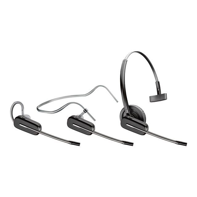 Poly Savi 8240 Office - Savi 8200 series - micro-casque - DECT - sans fil - USB-A via adaptateur DECT - noir