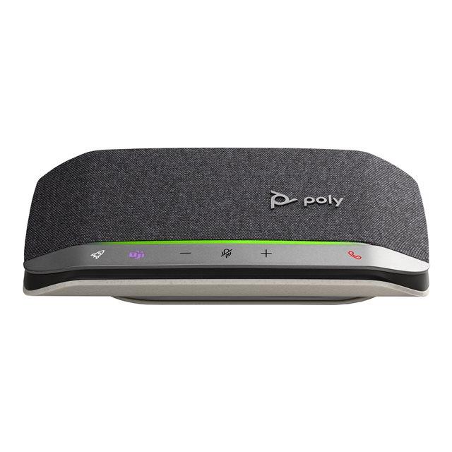 Poly Sync 20 - Haut-parleur intelligent - Bluetooth - sans fil, filaire - USB-A - argent - Certifi� pour Microsoft Teams
