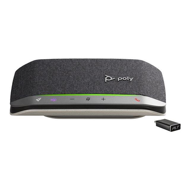 Poly Sync 20+ - Haut-parleur intelligent - Bluetooth - sans fil, filaire - USB-C - noir, argent