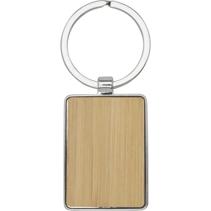 Porte-cls rectangulaire personnalisable en bambou