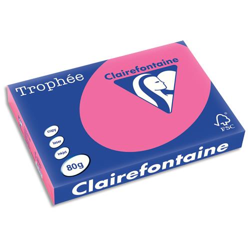 Papier couleur Trophe - rose fuschia - 80 g - A3 - ramette de 500 feuilles