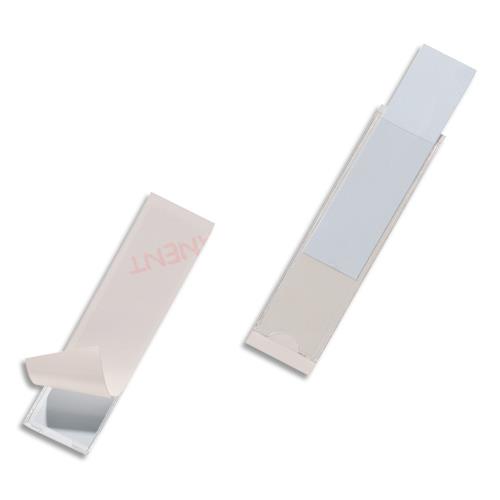 Porte-tiquettes adhsifs Pocketfix - polypropylne - format 20 x 75 mm - sachet de 10