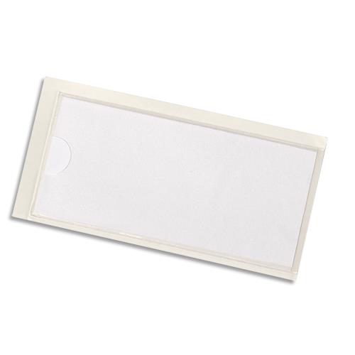 Porte-tiquettes adhsifs Pocketfix - polypropylne - format 32 x 74 mm - sachet de 10